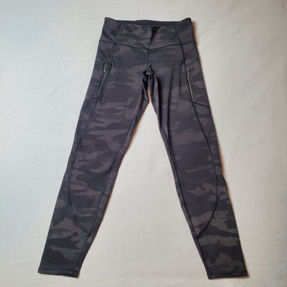 Athleta Women's Size XS Rainer Reflective Tight High Waist Gray Camo 985307 - Picture 4 of 8